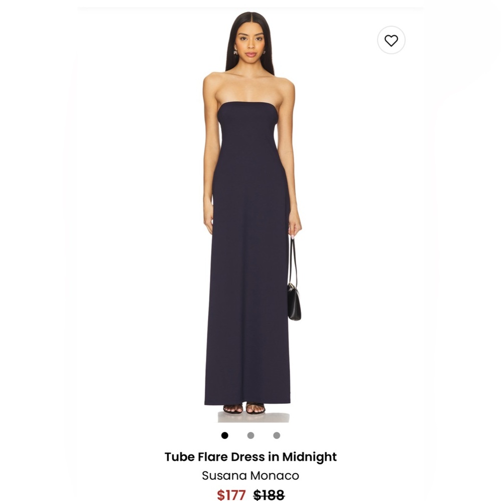 Susana Monaco onyx tube dress NWT